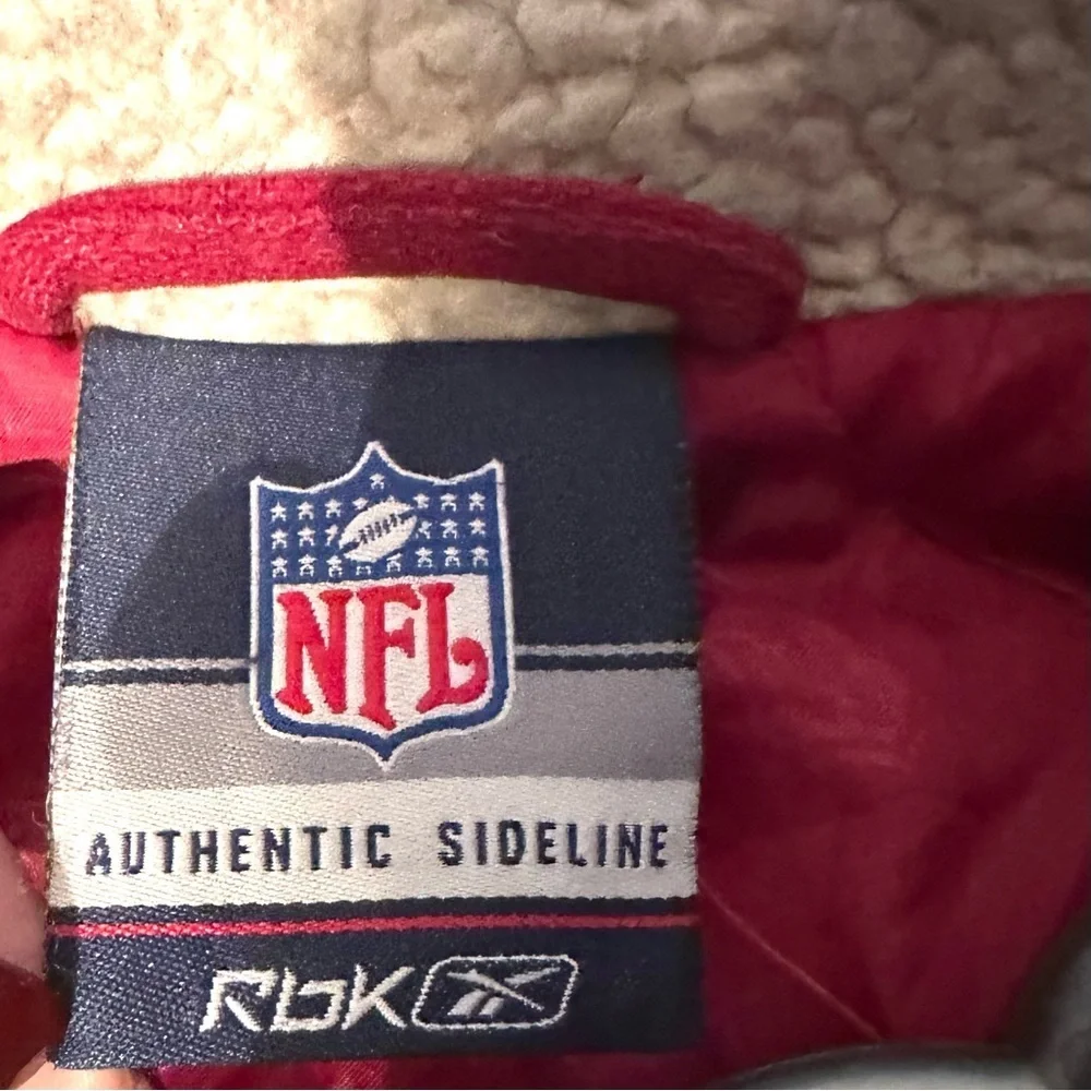 Rare Vintage Washington Redskins Kids L/XL Stadium Bomber Jacket Coat Sherpa